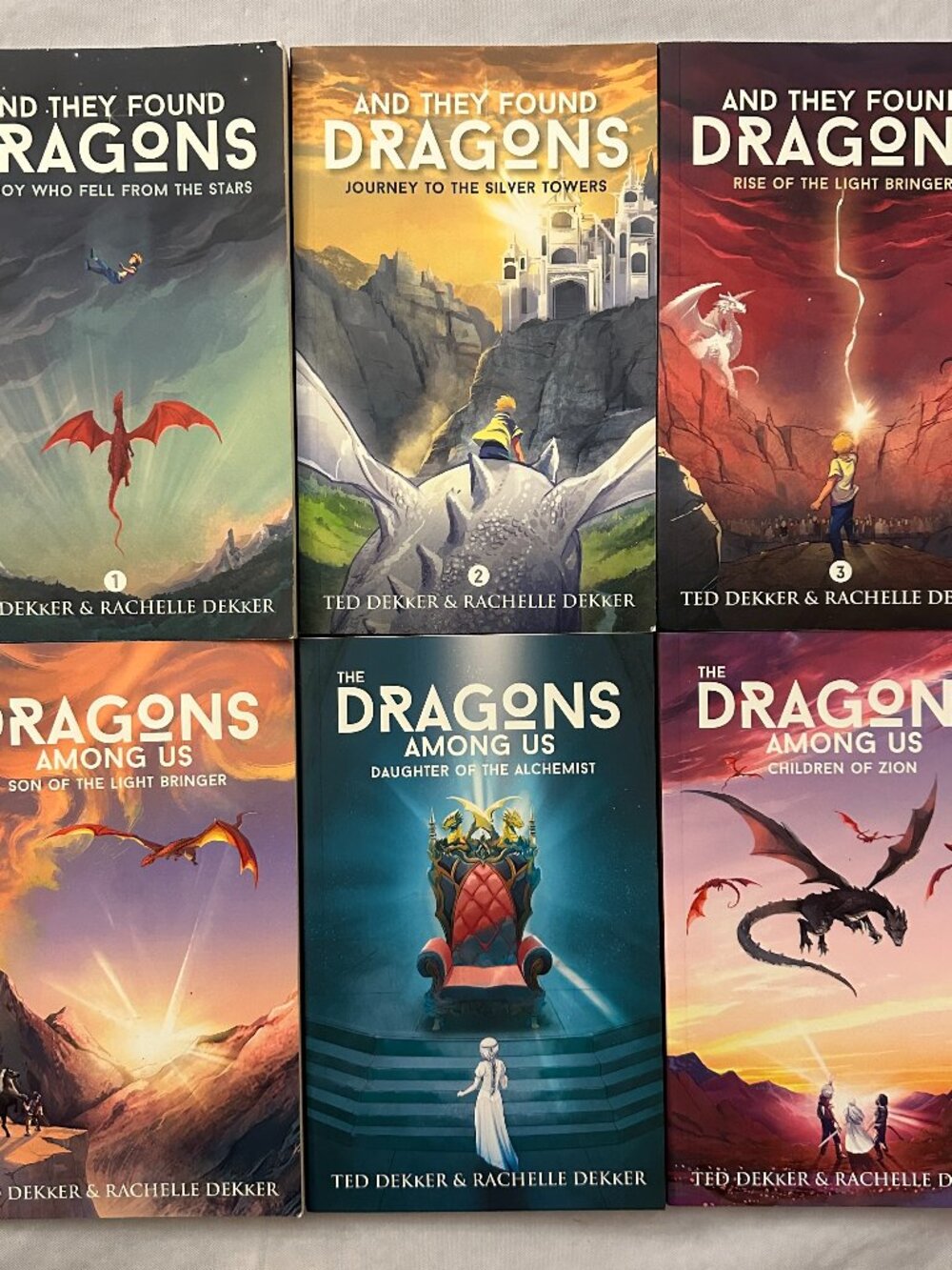 Complete 6 pc And They Found Dragons / The Dragons Among Us by Ted Dekker